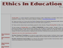 Tablet Screenshot of ethicsineducation.com